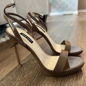 Nine weather brown heels